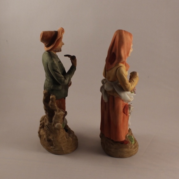Vintage Homco Home Interior Golden Years Series Old Man and Woman Figurines 1417 - Picture 2 of 6